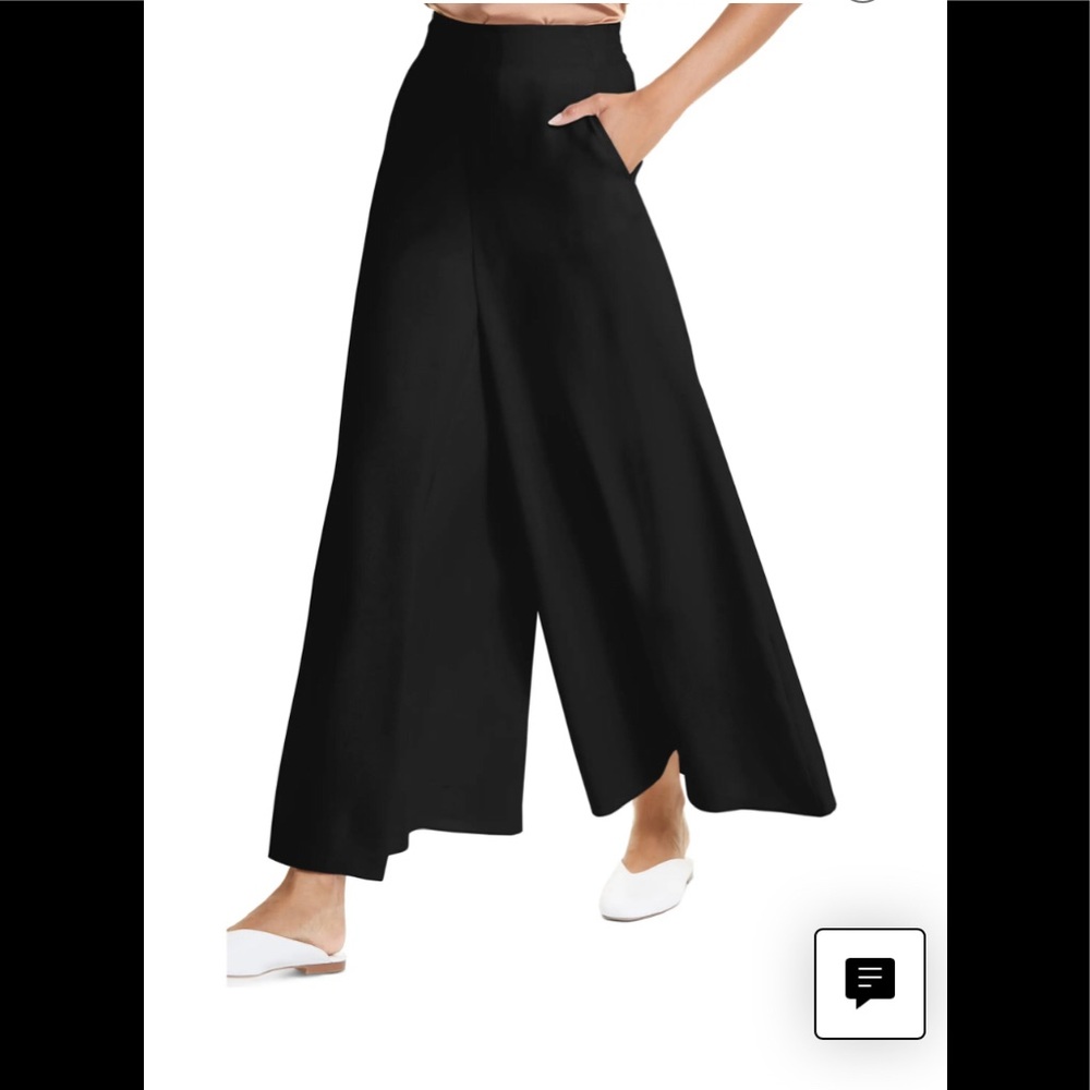 COPY - Silk Palazzo Pants - Wide legged with pockets size 4